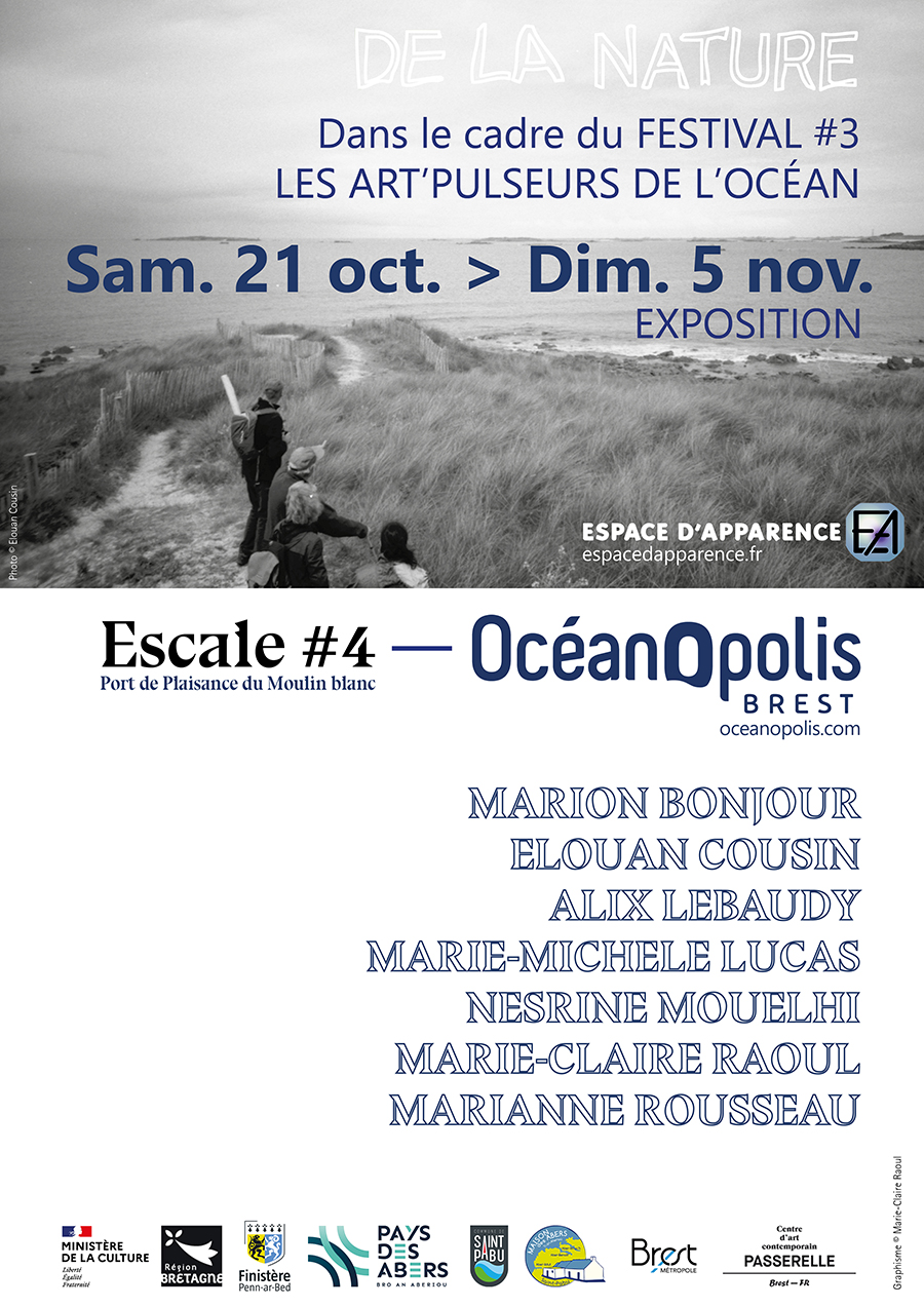 Affiche de l'exposition Escale 4-Océanopolis, du 21 octobre au 5 novembre 2023