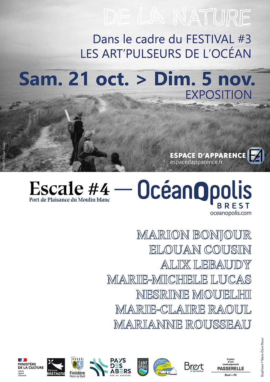 Affiche de l'exposition Escale 4-Océanopolis, du 21 octobre au 5 novembre 2023