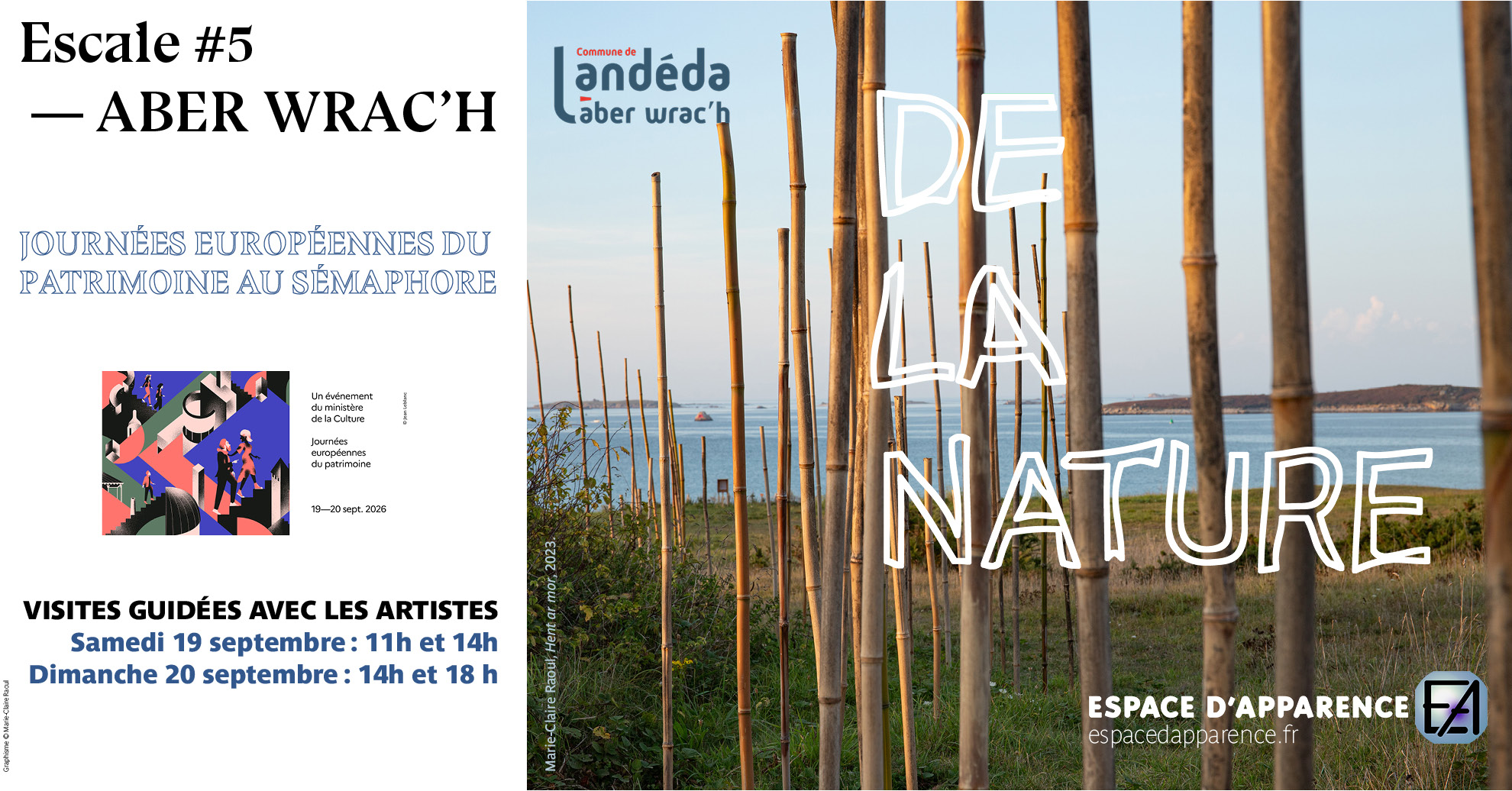 Visite commentées de l'exposition 'De la nature. Escale 5-Aber Wrac'h'
