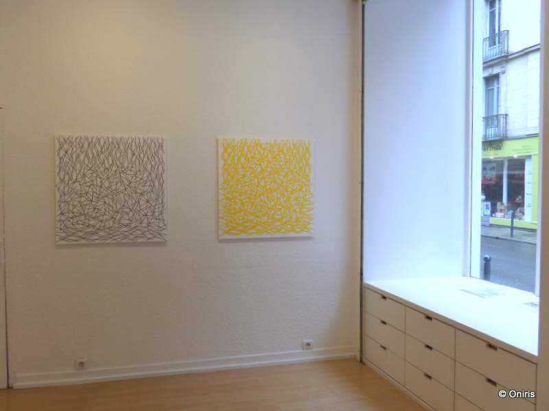 Galerie ONIRIS - Rennes - mars 2016 - Lignes ou Meule ? - Salle de l'entrée